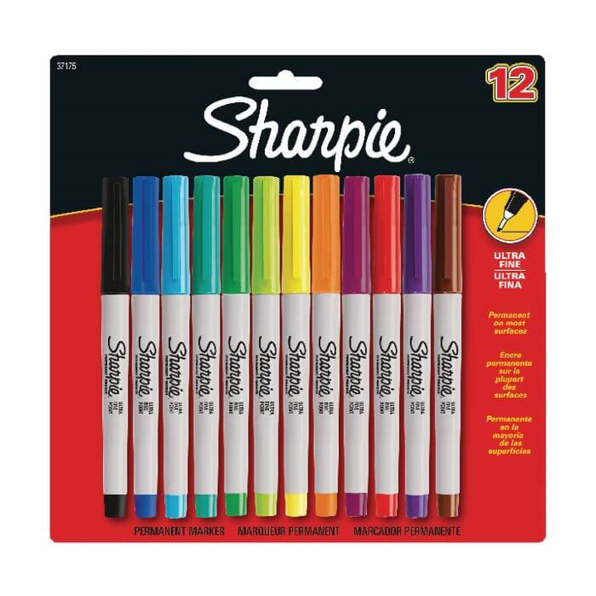 Sharpie Ultra Fine Permanent Markör 12'Li 2065408