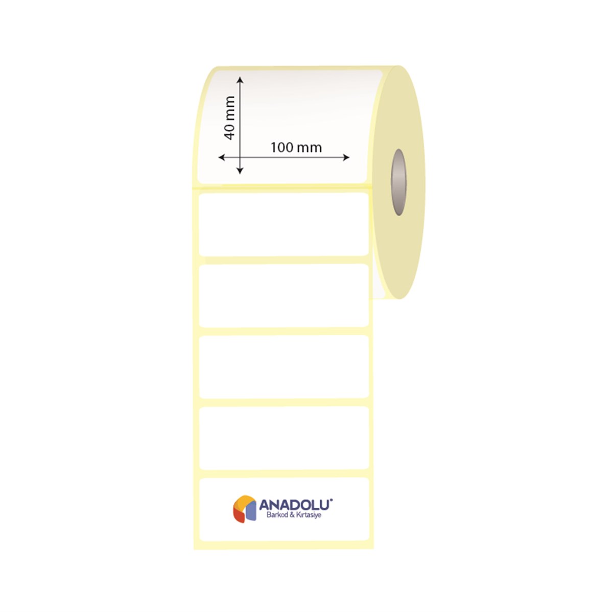 100mm x 40mm Kuşe Etiket