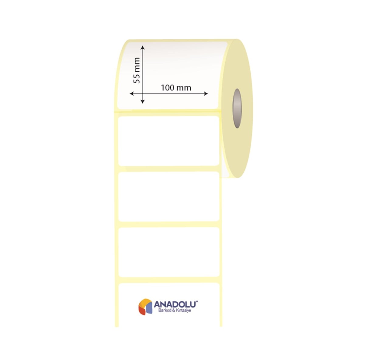 100mm x 55mm Kuşe Etiket