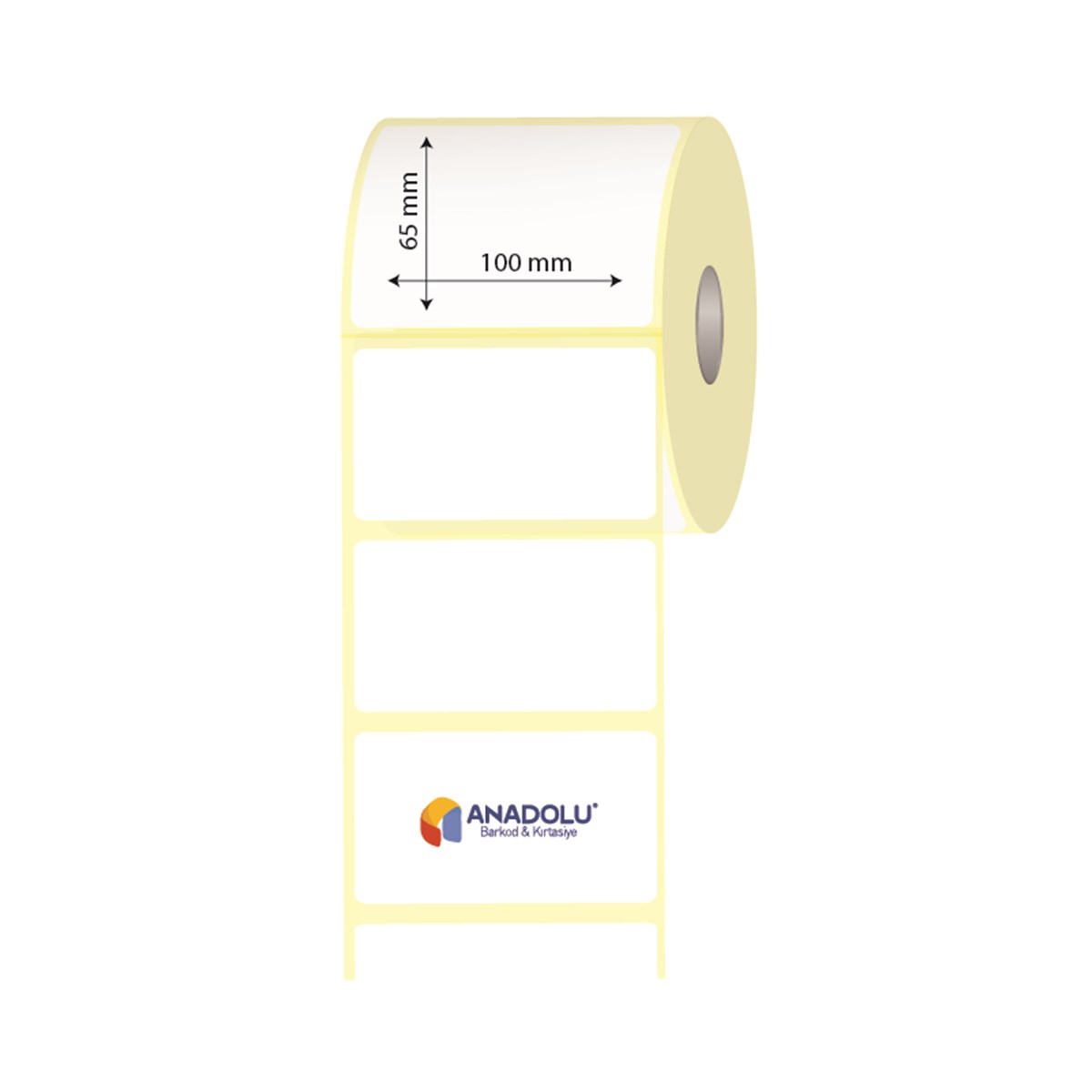 100mm x 65mm Kuşe Etiket