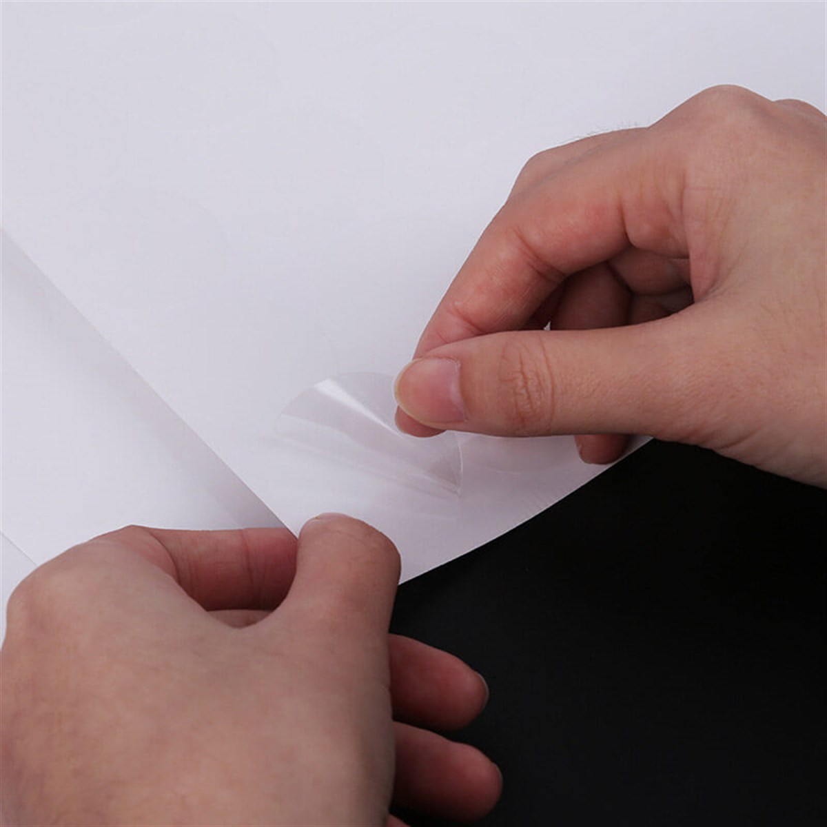 30mm Çap Şeffaf Etiket (Sticker)