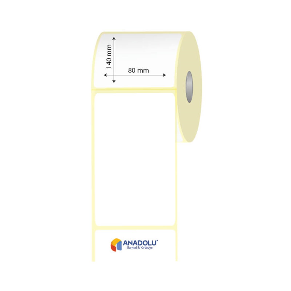 80mm x 140mm Kuşe Etiket