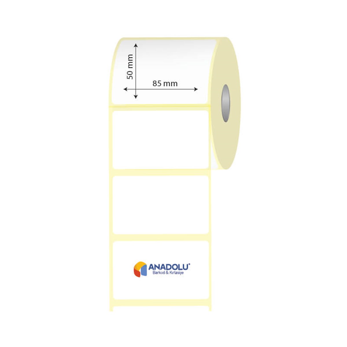 85mm x 50mm Kuşe Etiket