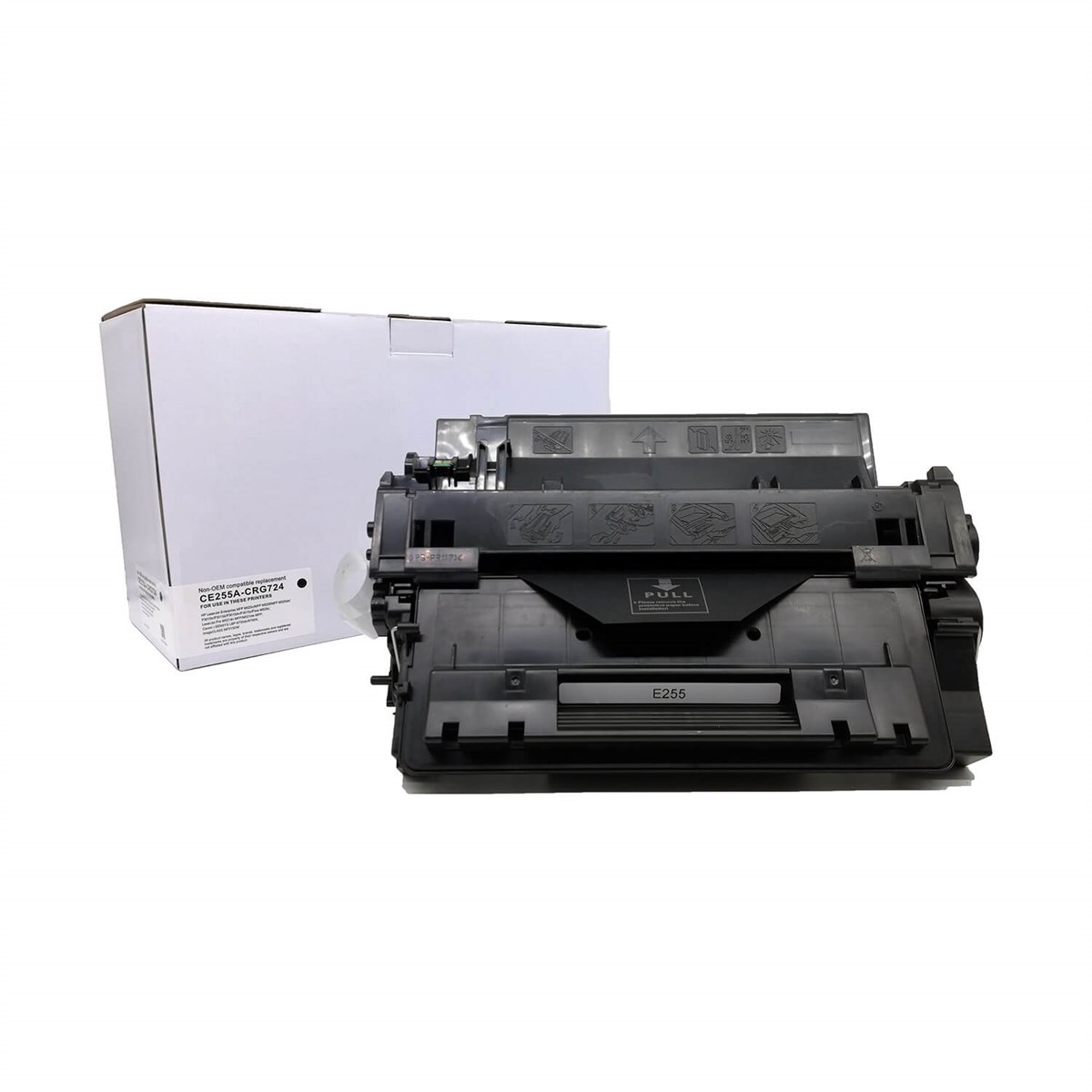 CE255A / CRG724 SİYAH ÇİPLİ MUADİL TONER