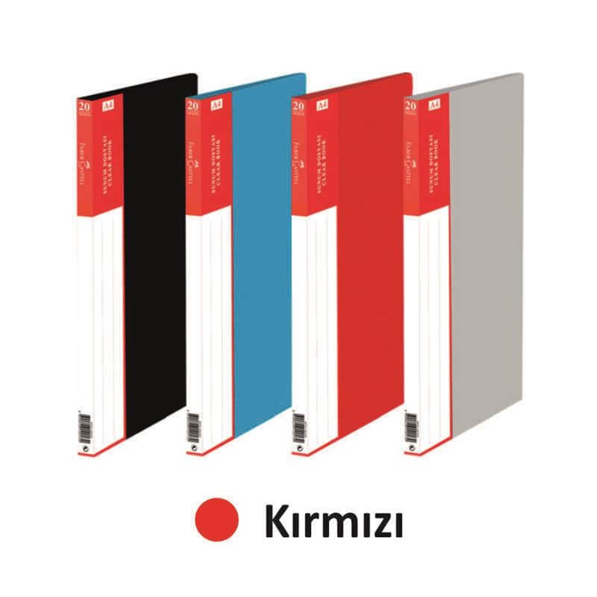 Faber 20 Li Standart Sunum Dosyası Kırmızı 120103