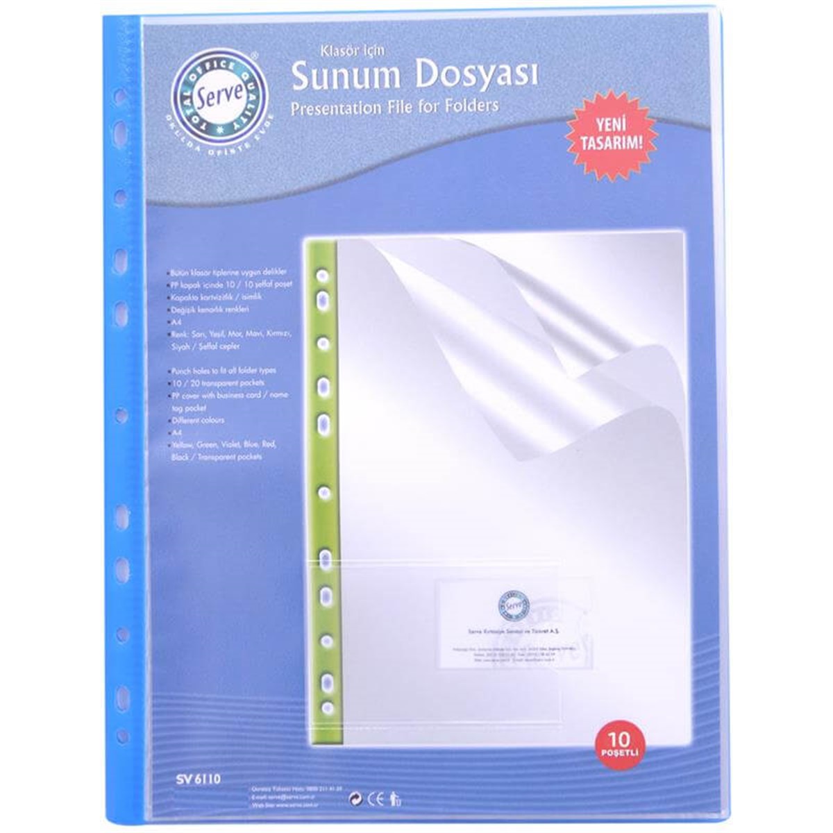 Serve Klasör İçi 10 Lu Sunum Dosyası 6110