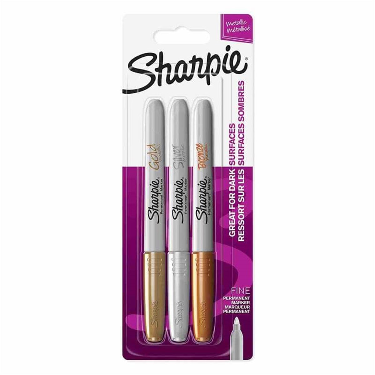 Sharpie Fine Permanent Markör 3'Lü 2027368