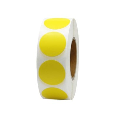 50 mm Sarı Çap Sticker 1000 Adet