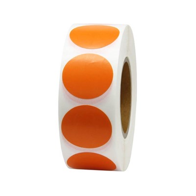 50 mm Turuncu Çap Sticker 1000 Adet