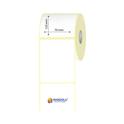 70mm x 120mm Kuşe Etiket