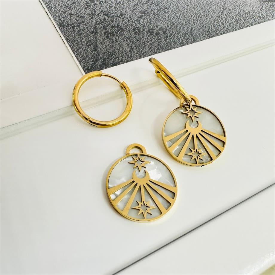 AY YILDIZ ÇELİK KÜPE