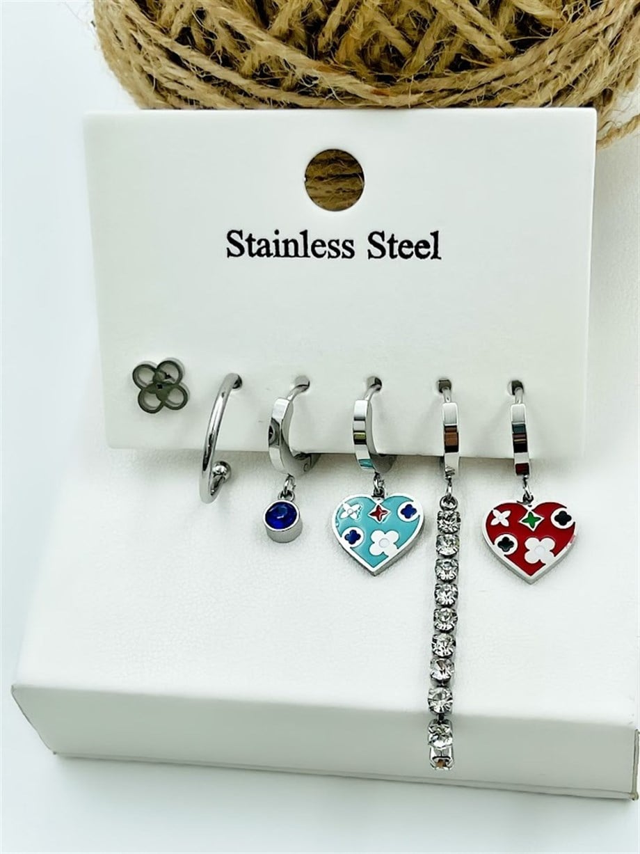 ÇELİK ÇOKLU SET KÜPE