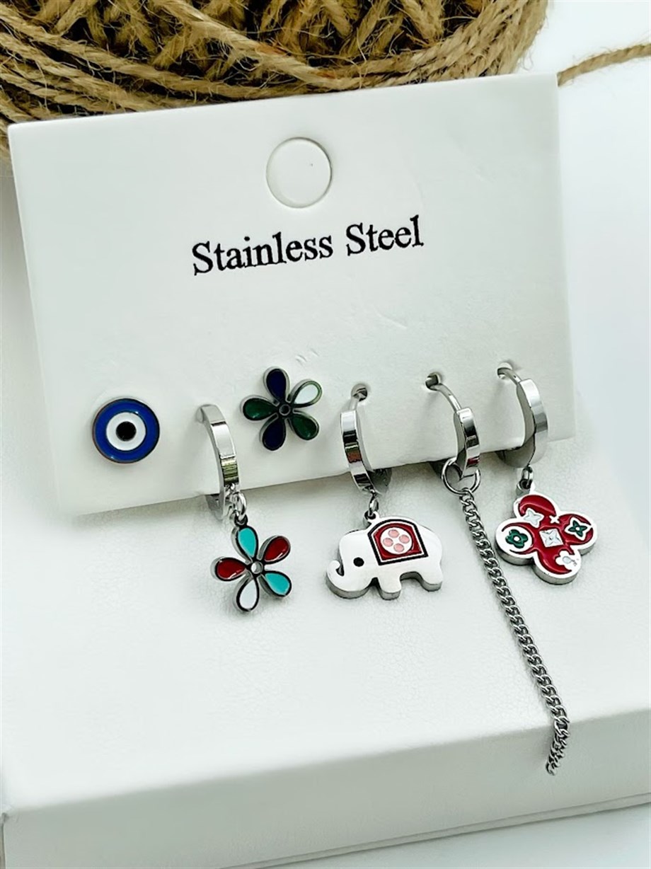 ÇELİK ÇOKLU SET KÜPE