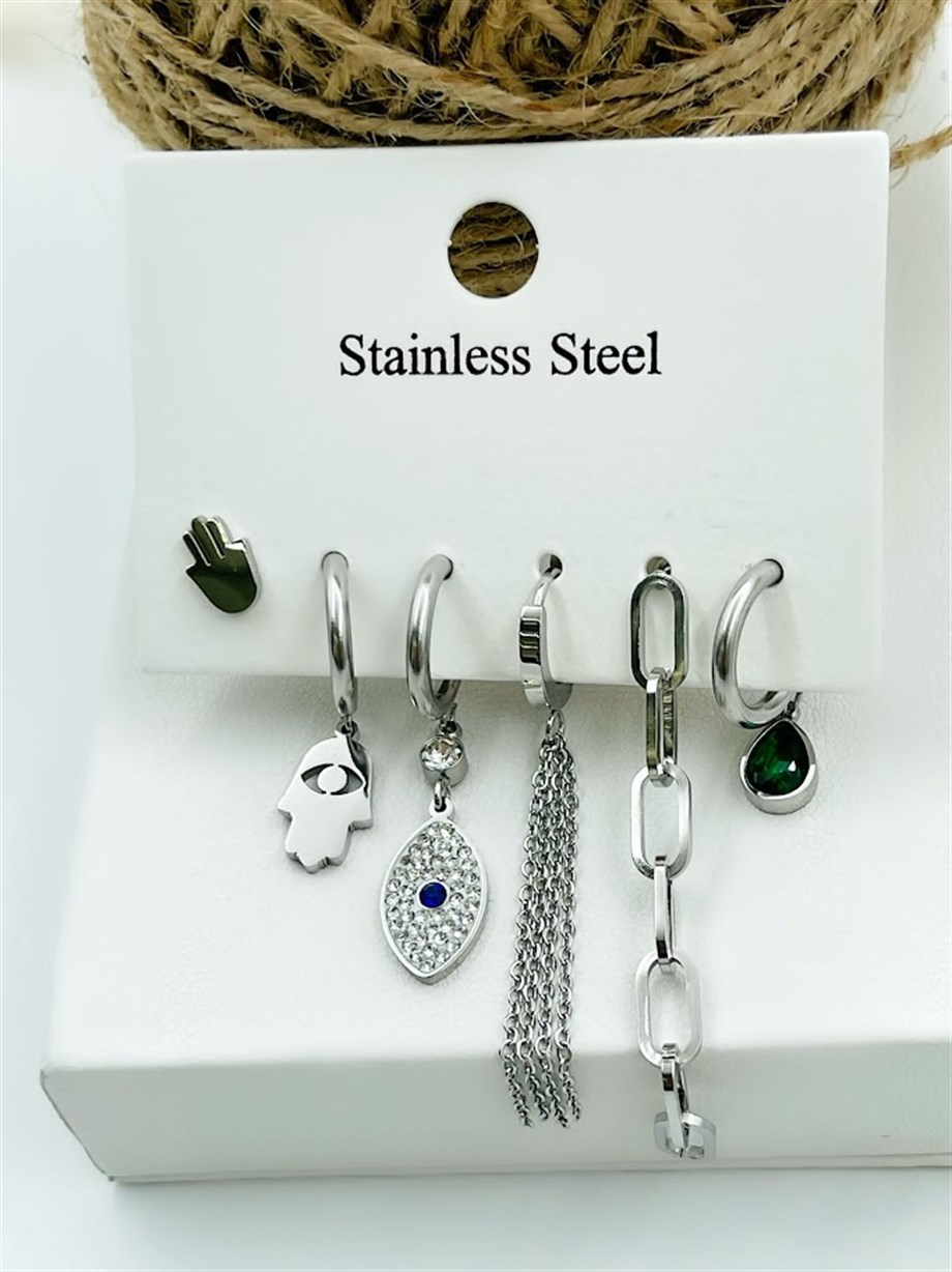 ÇELİK ÇOKLU SET KÜPE