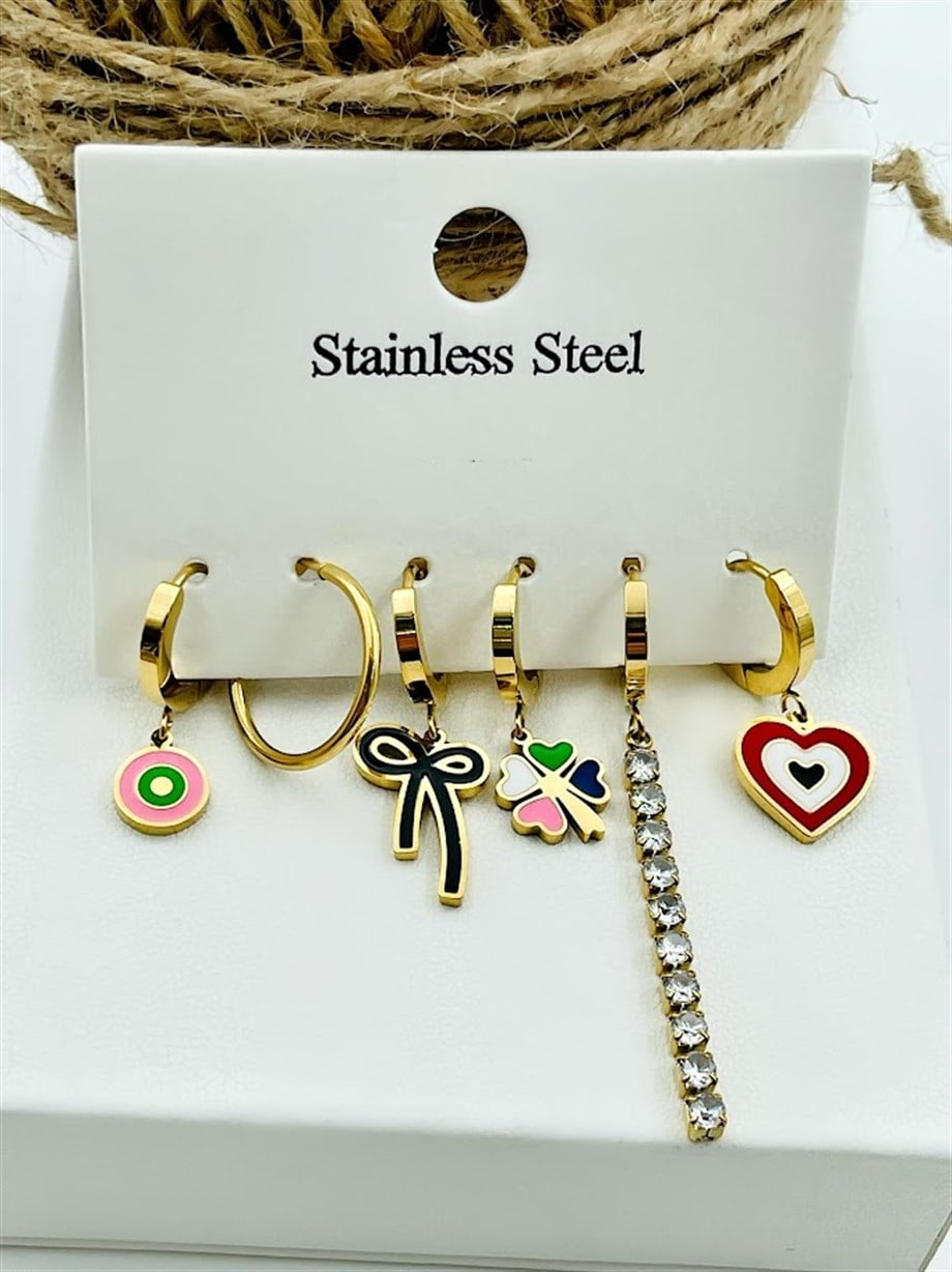 ÇELİK ÇOKLU SET KÜPE