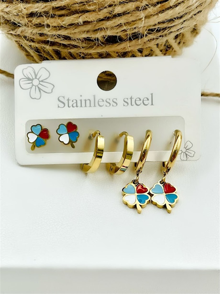 ÇELİK ÇOKLU SET KÜPE