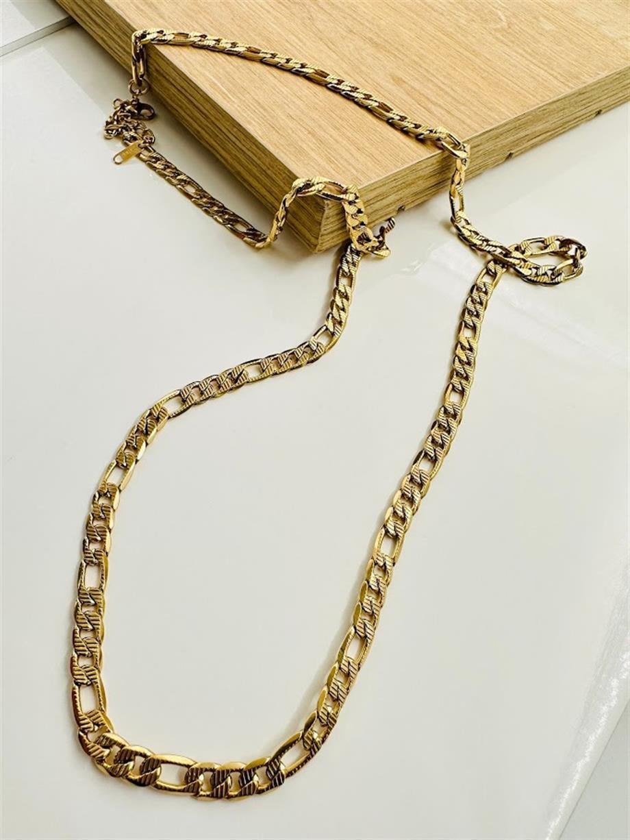 ÇELİK UZUN ZİNCİR KOLYE