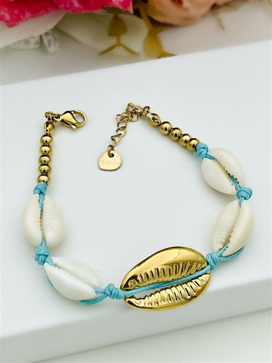 DENİZ KABUĞU ÇELİK BİLEKLİK