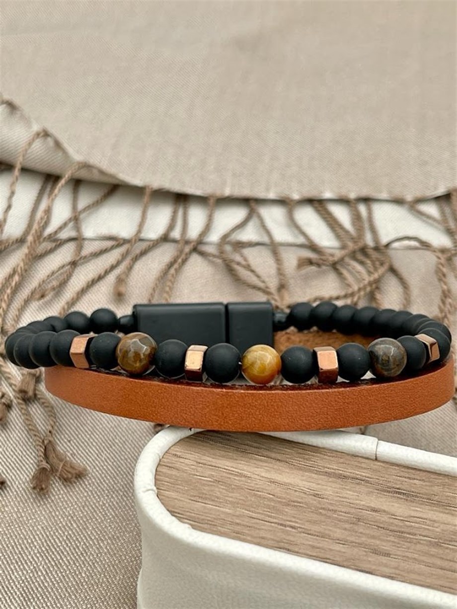 DERİ ERKEK BİLEKLİK