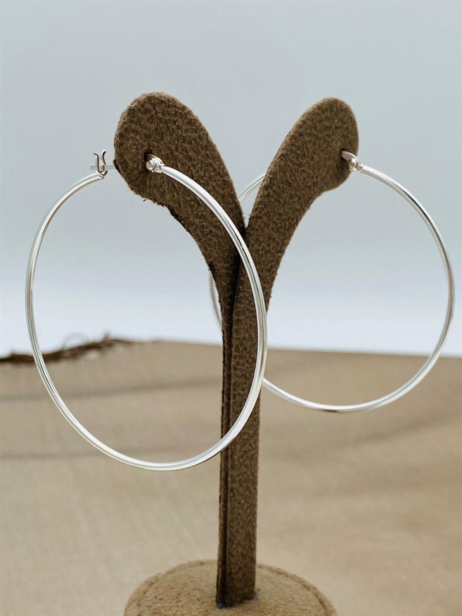 GÜMÜŞ HALKA KÜPE