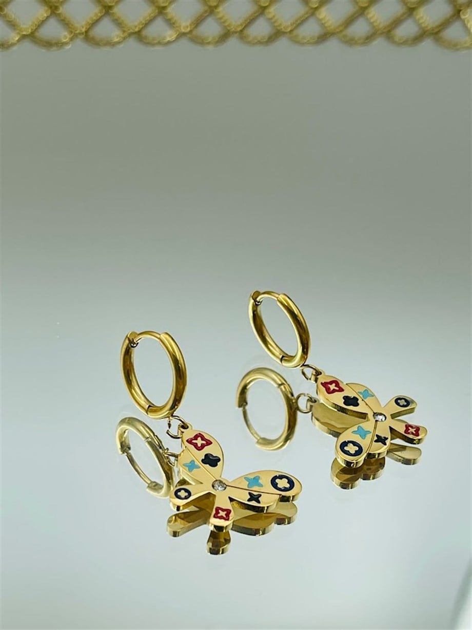 KELEBEK MODEL ÇELİK KÜPE