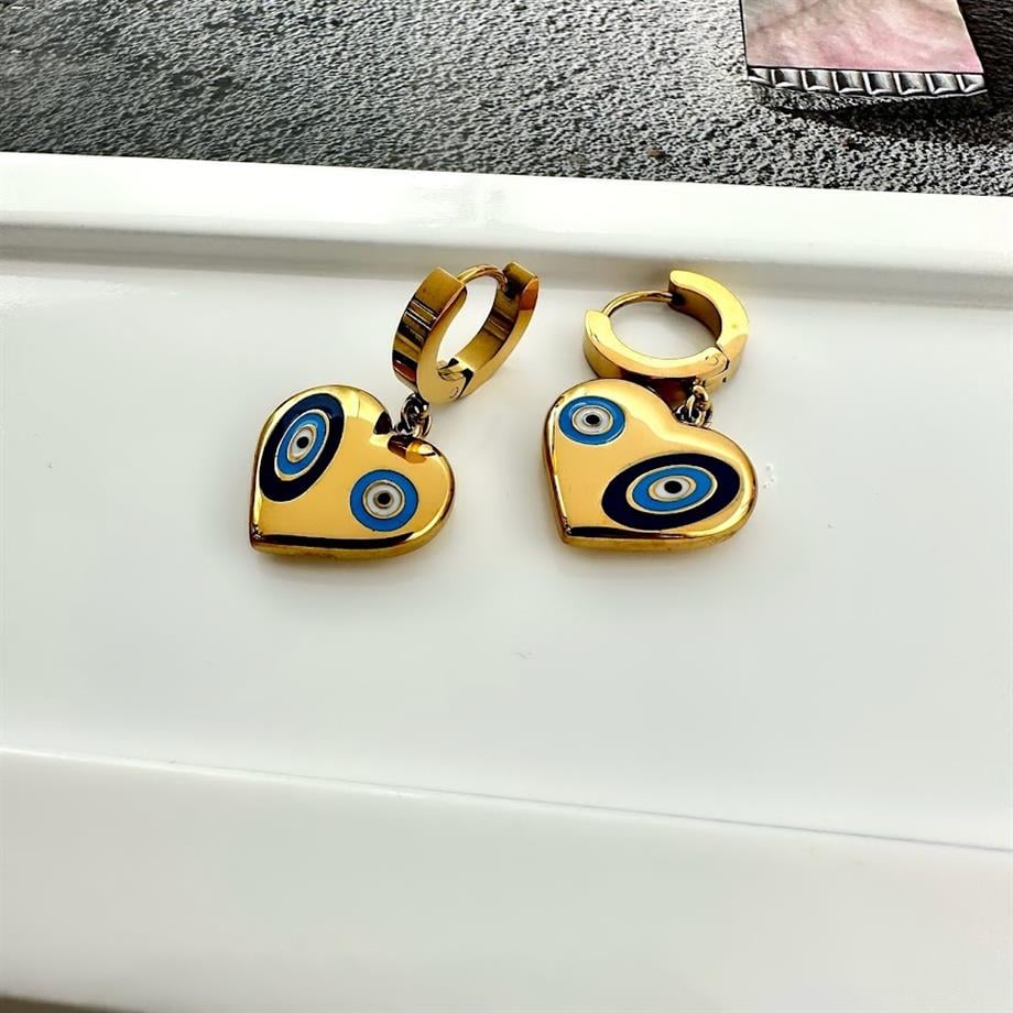 NAZAR BONCUKLU ÇELİK KÜPE
