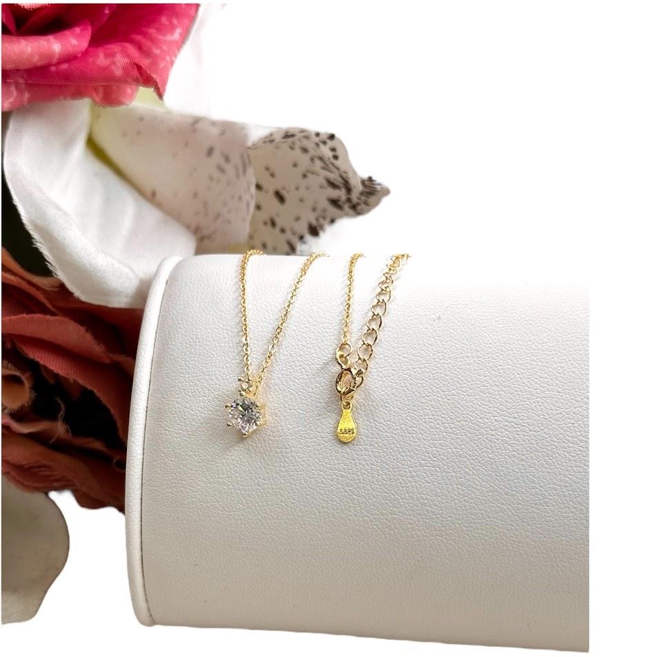 TAŞLI GÜMÜŞ KOLYE