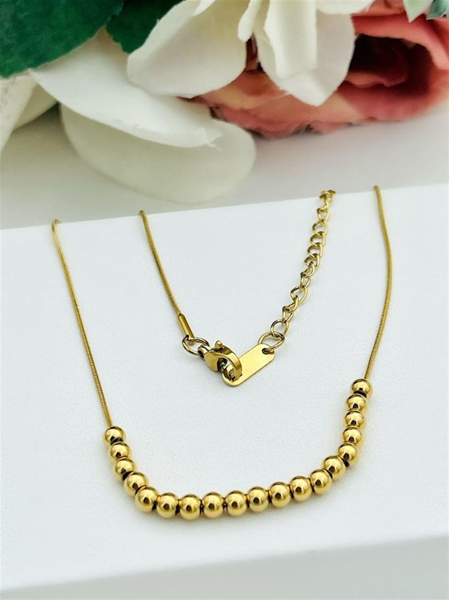 TOPCUK MODEL ÇELİK KOLYE