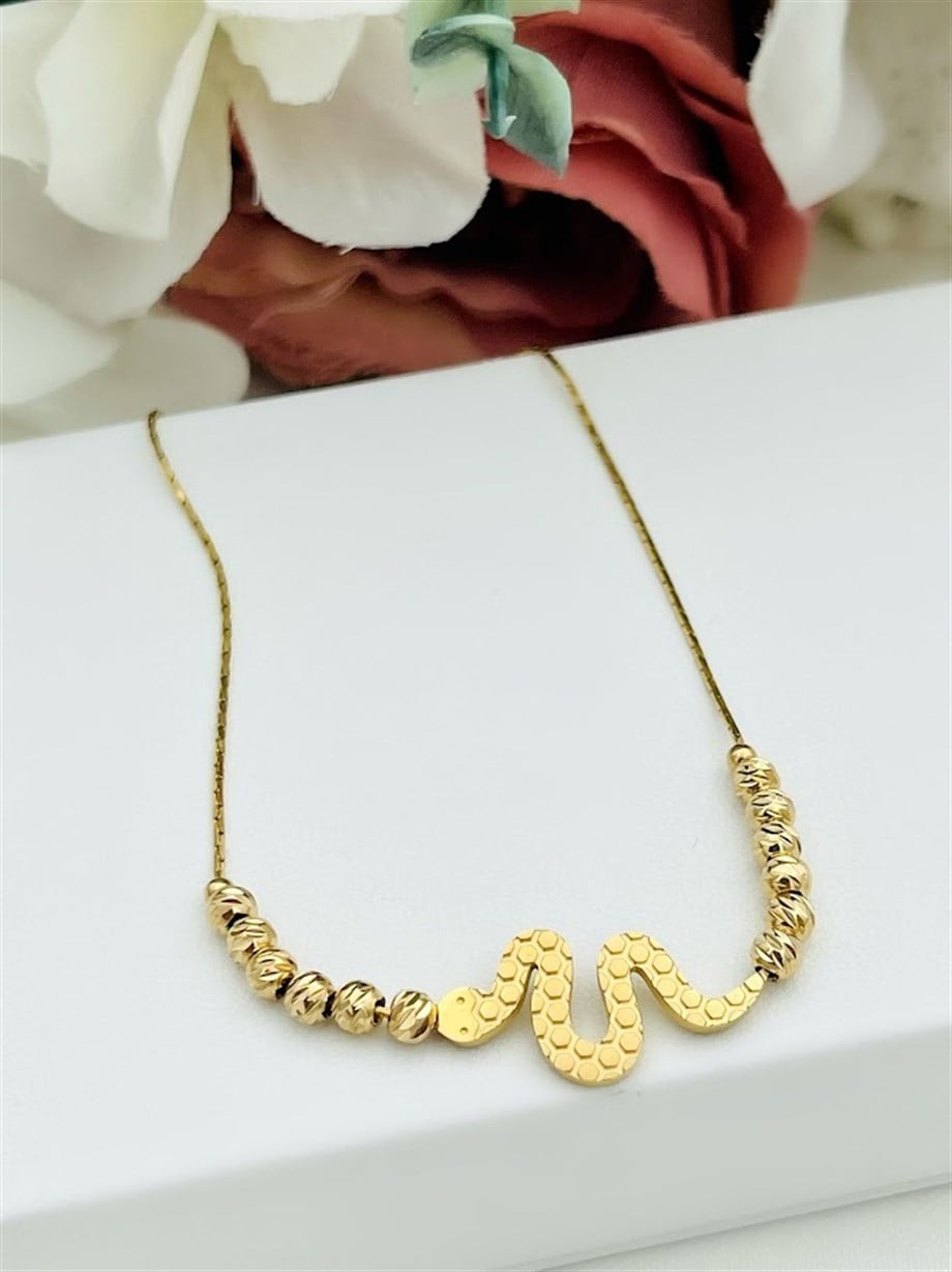 YILAN MODEL ÇELİK KOLYE