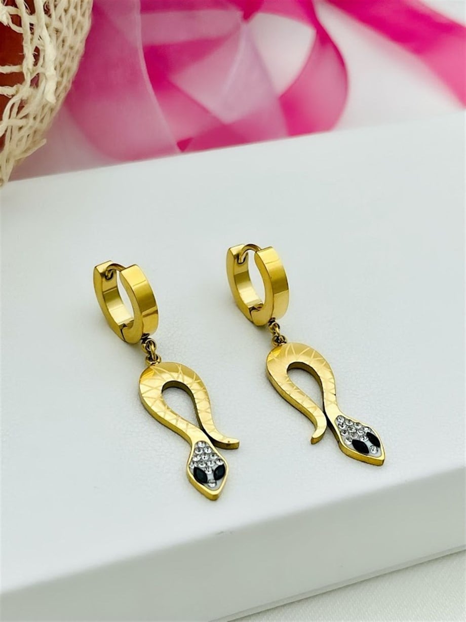 YILAN MODEL ÇELİK KÜPE