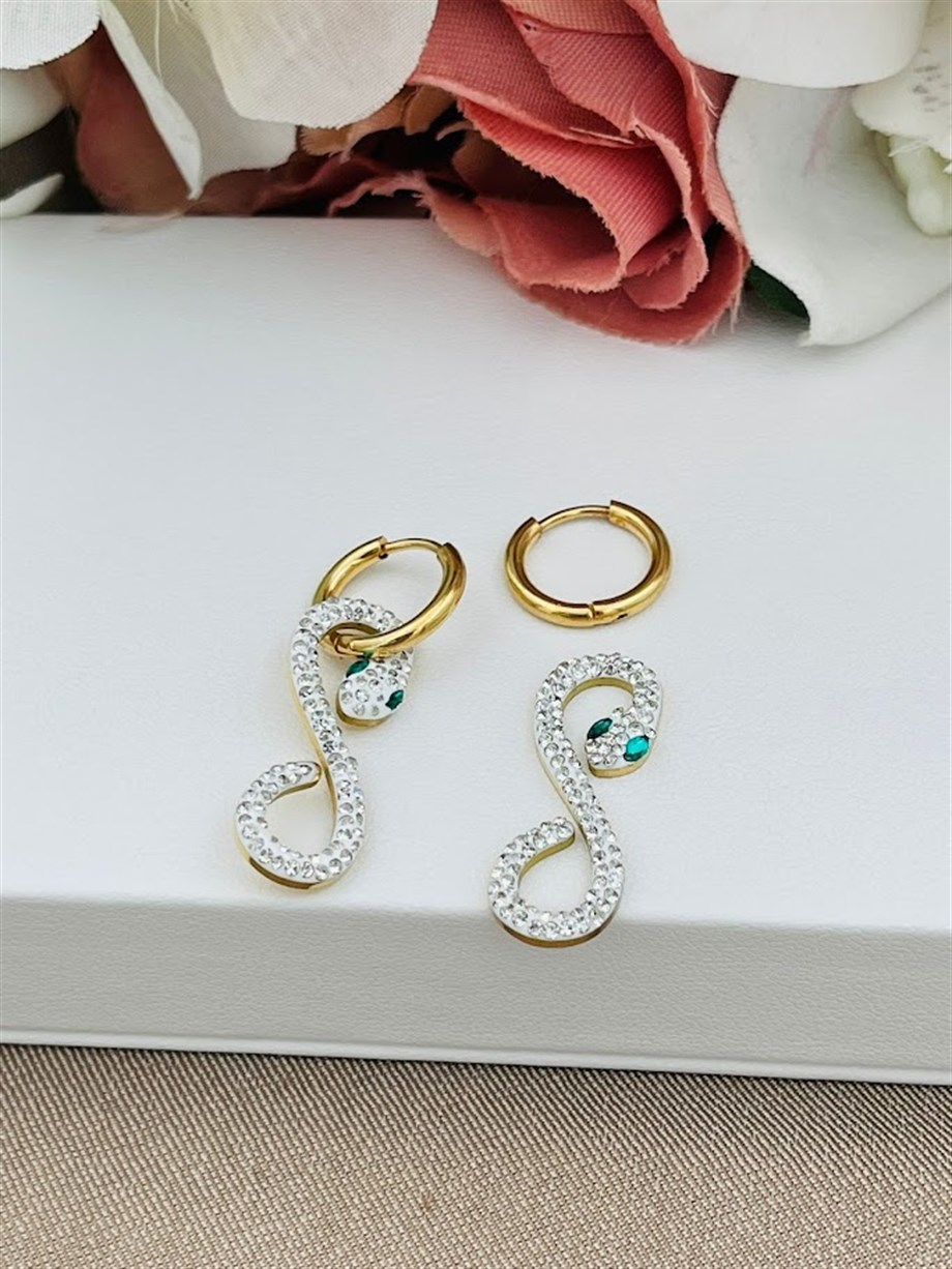 YILAN MODEL ÇELİK KÜPE