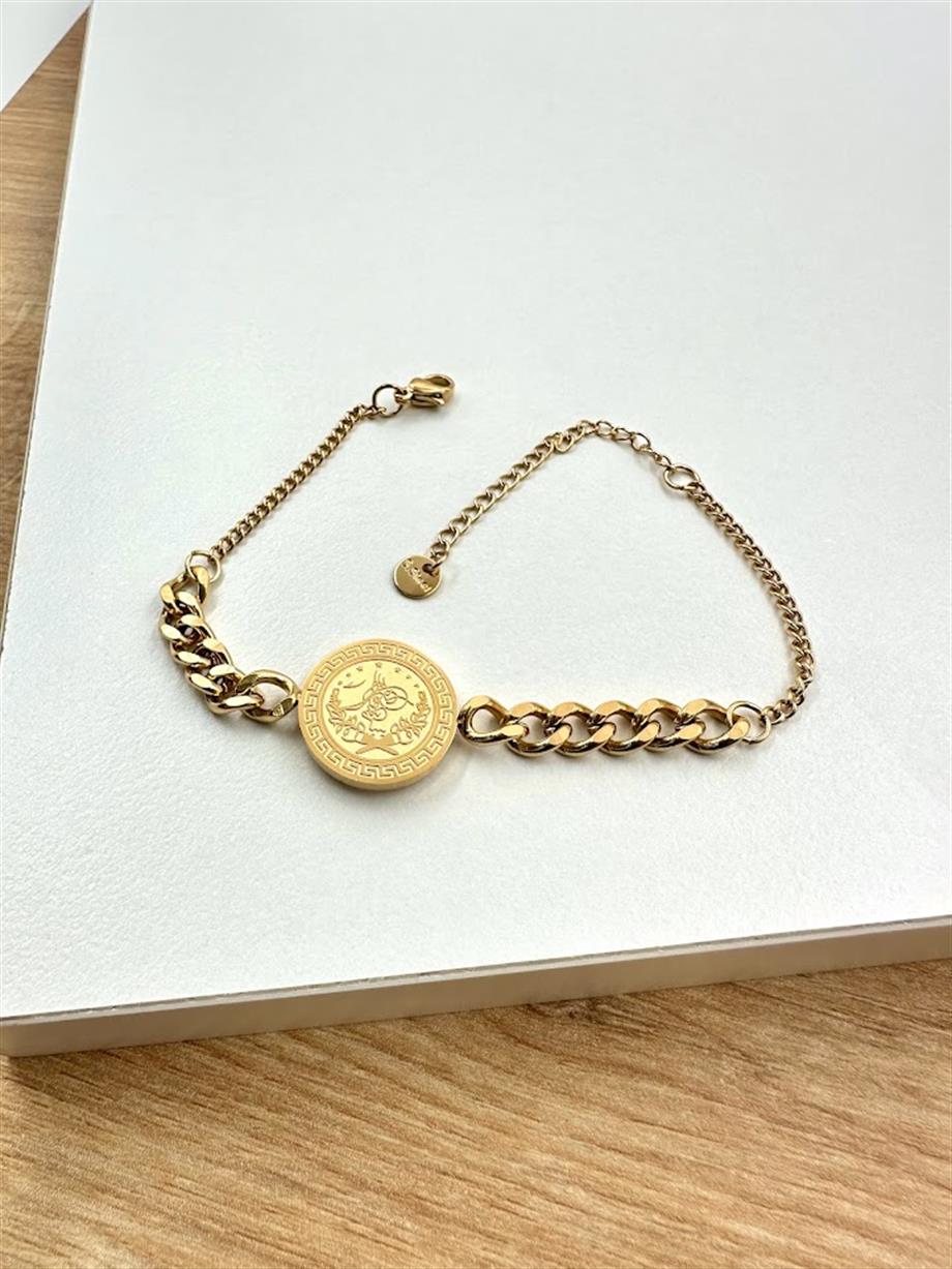 ALTIN MODELİ ÇELİK BİLEKLİK