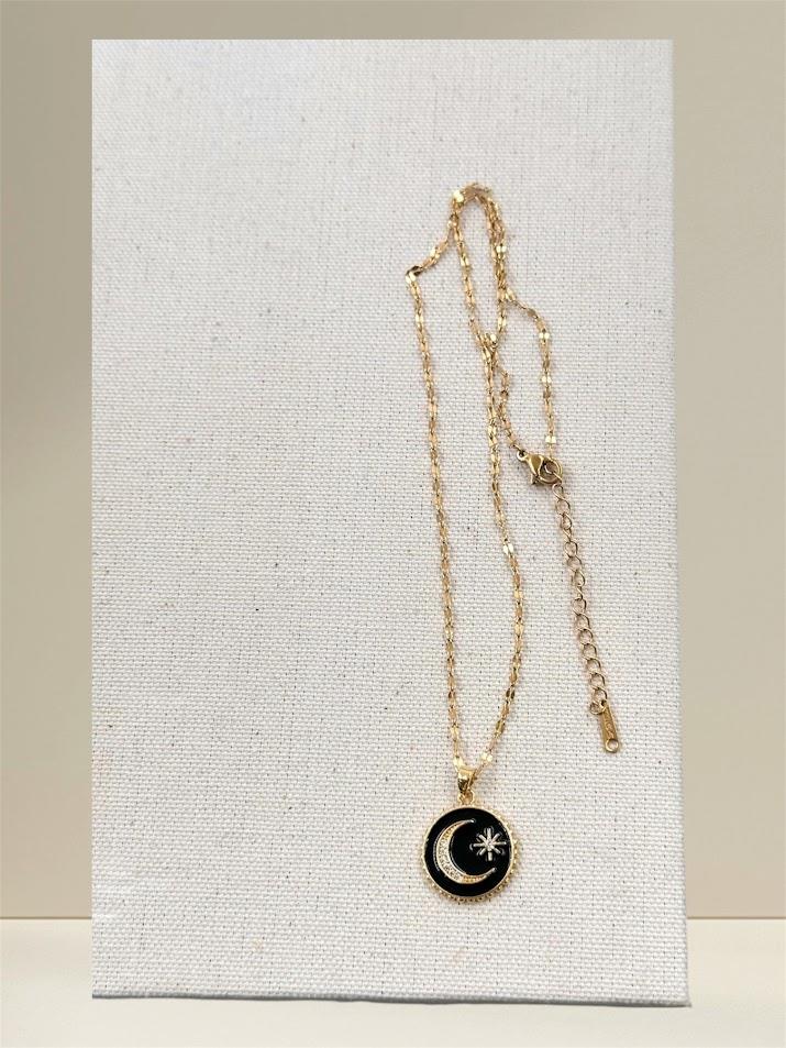 AY YILDIZ ÇELİK KOLYE