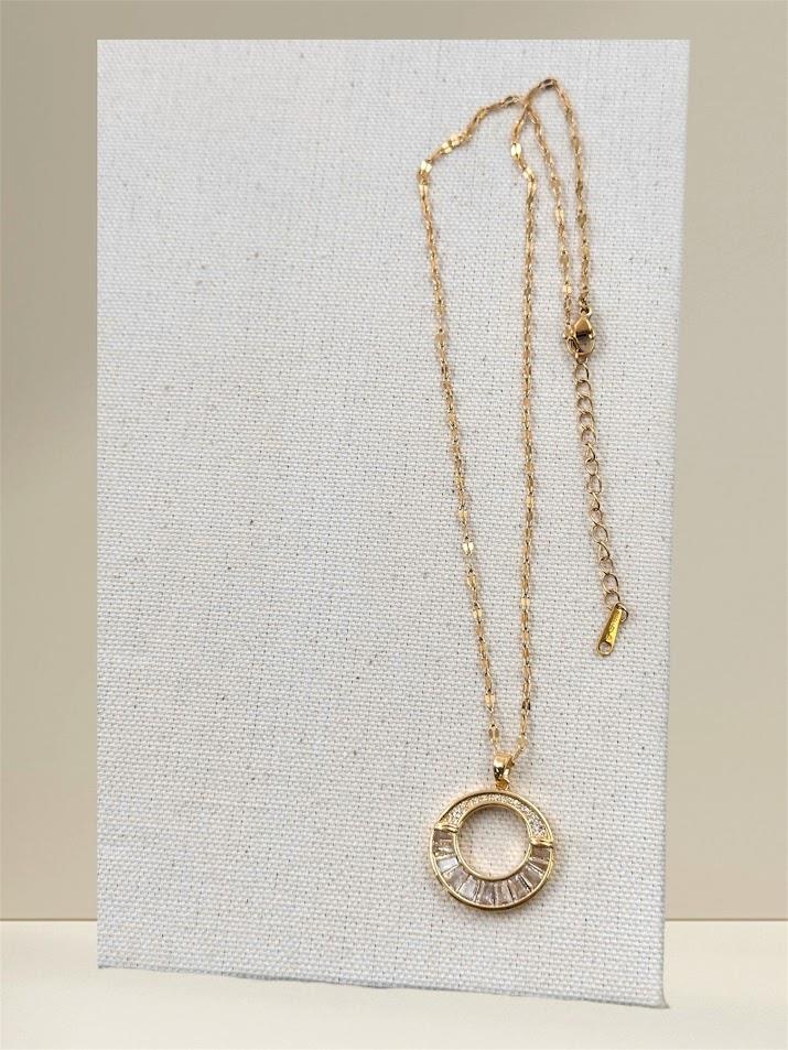 BAGET TAŞ ÇELİK KOLYE