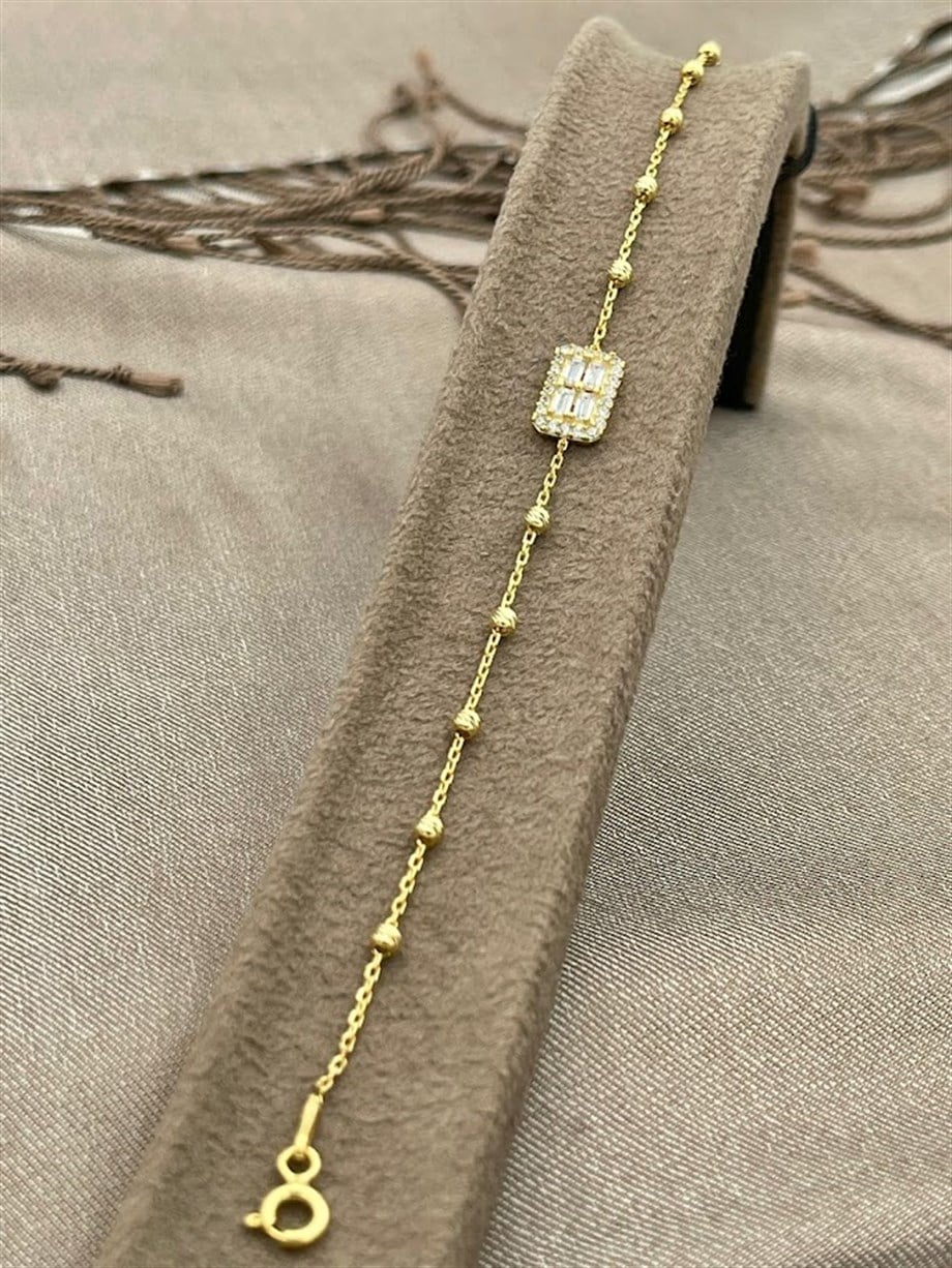 BAGET TAŞ GÜMÜŞ BİLEKLİK