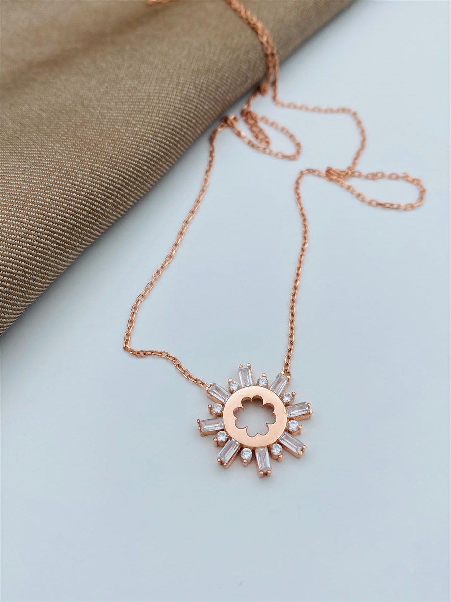 BAGET TAŞ GÜMÜŞ KOLYE