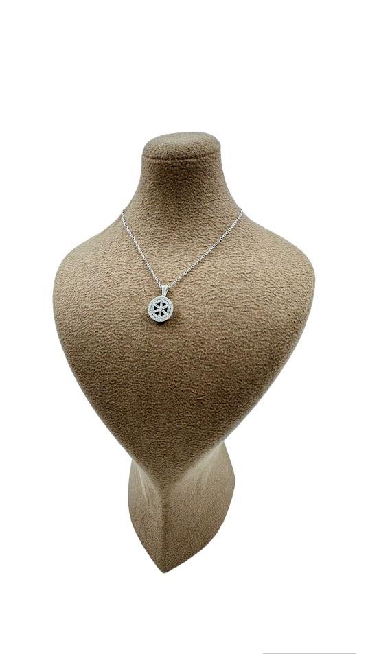 BAGET TAŞ GÜMÜŞ KOLYE