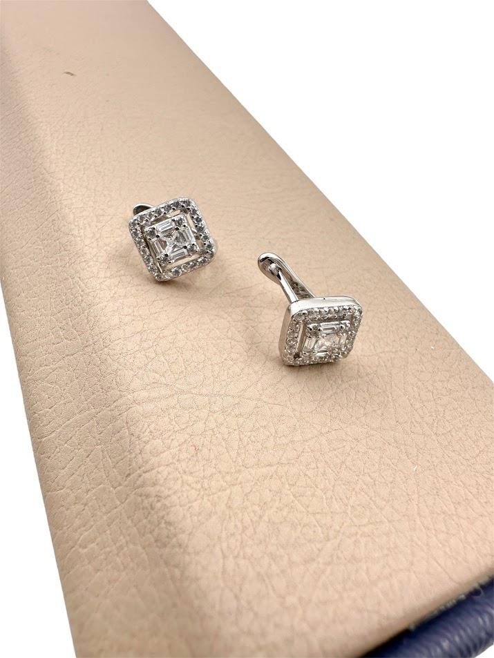 BAGET TAŞ GÜMÜŞ KÜPE