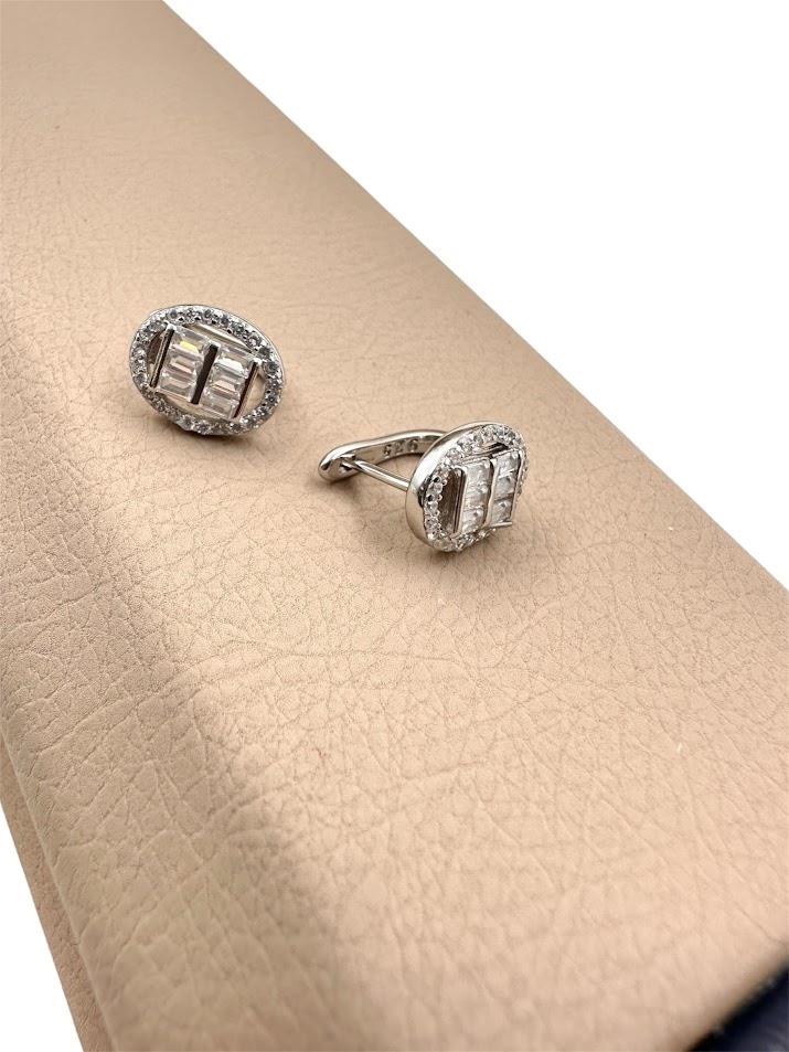 BAGET TAŞ GÜMÜŞ KÜPE