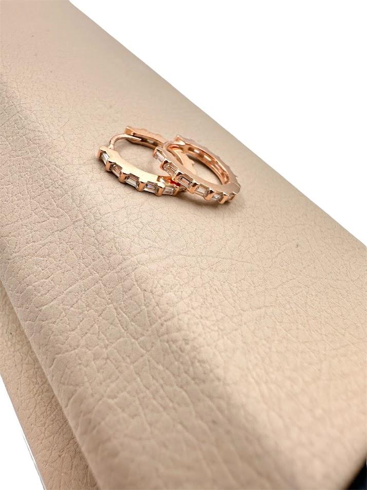 BAGET TAŞ GÜMÜŞ KÜPE