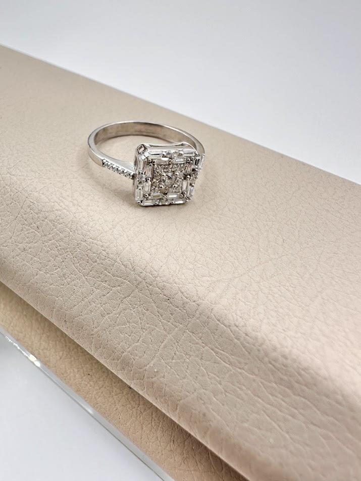 BAGET TAŞ GÜMÜŞ YÜZÜK