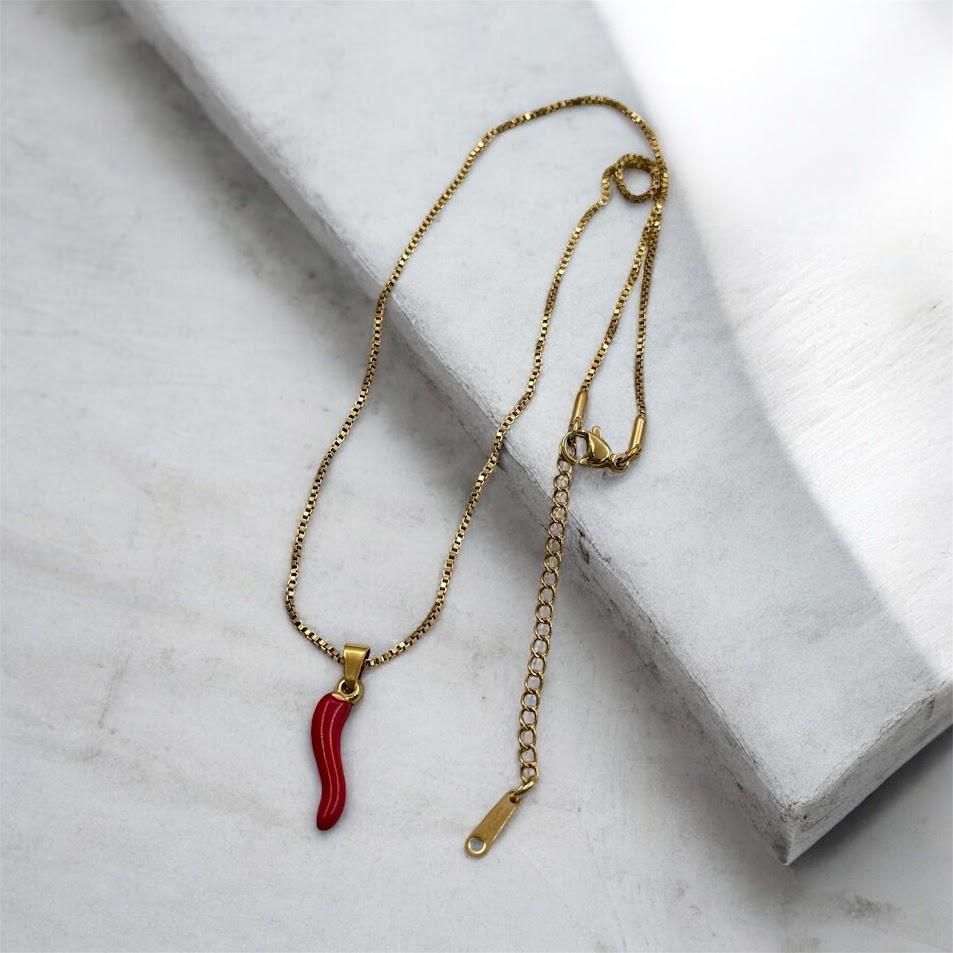 BİBER MODEL ÇELİK KOLYE