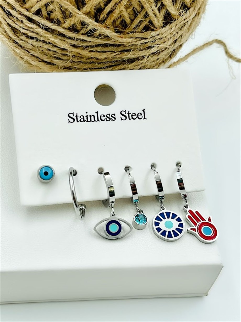 ÇELİK ÇOKLU SET KÜPE