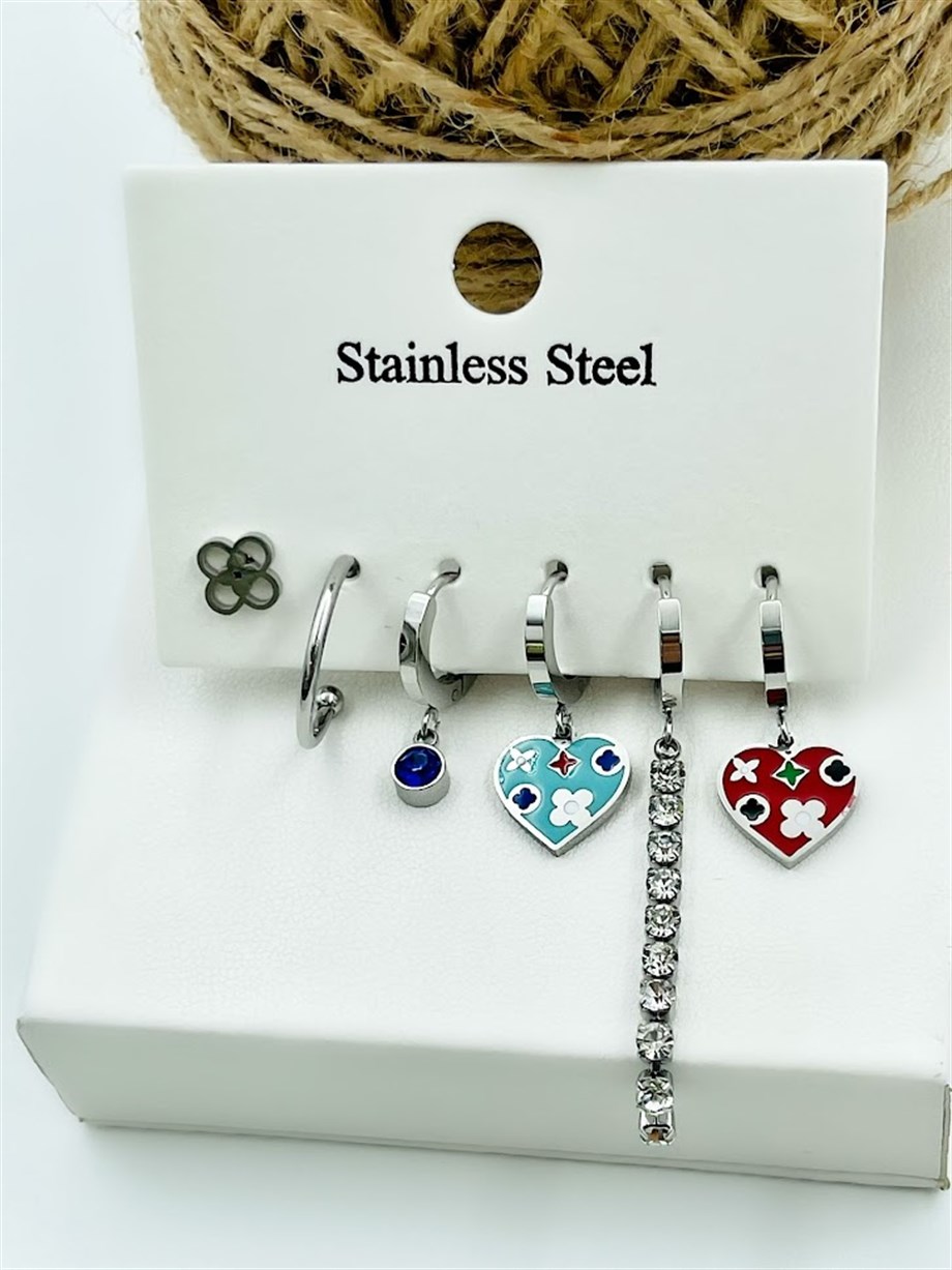 ÇELİK ÇOKLU SET KÜPE