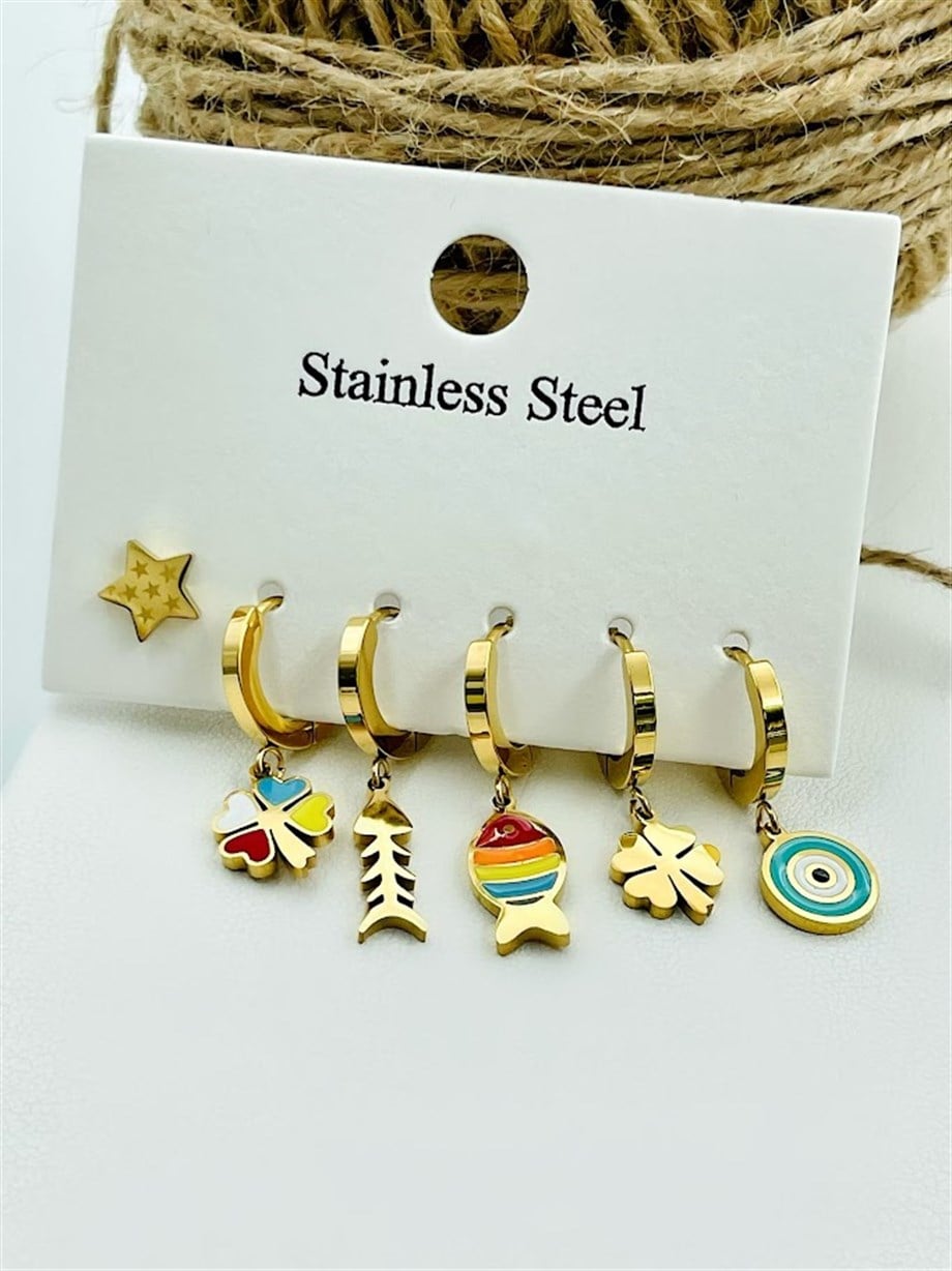 ÇELİK ÇOKLU SET KÜPE