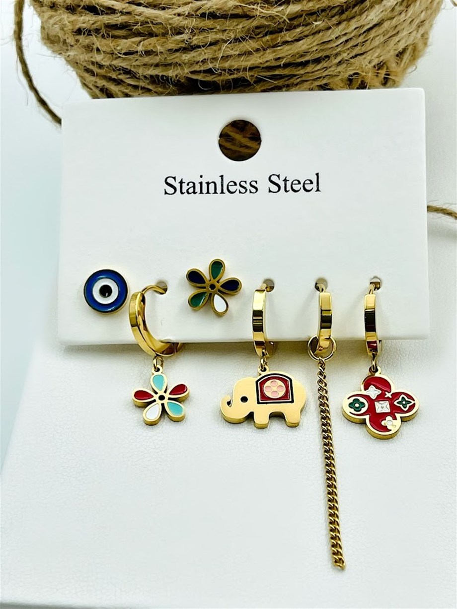 ÇELİK ÇOKLU SET KÜPE