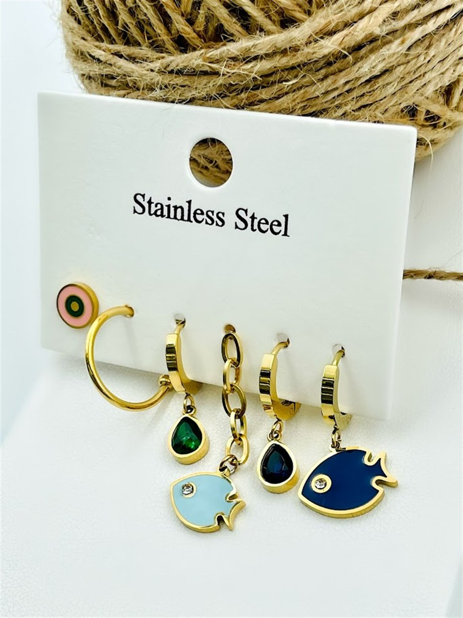 ÇELİK ÇOKLU SET KÜPE