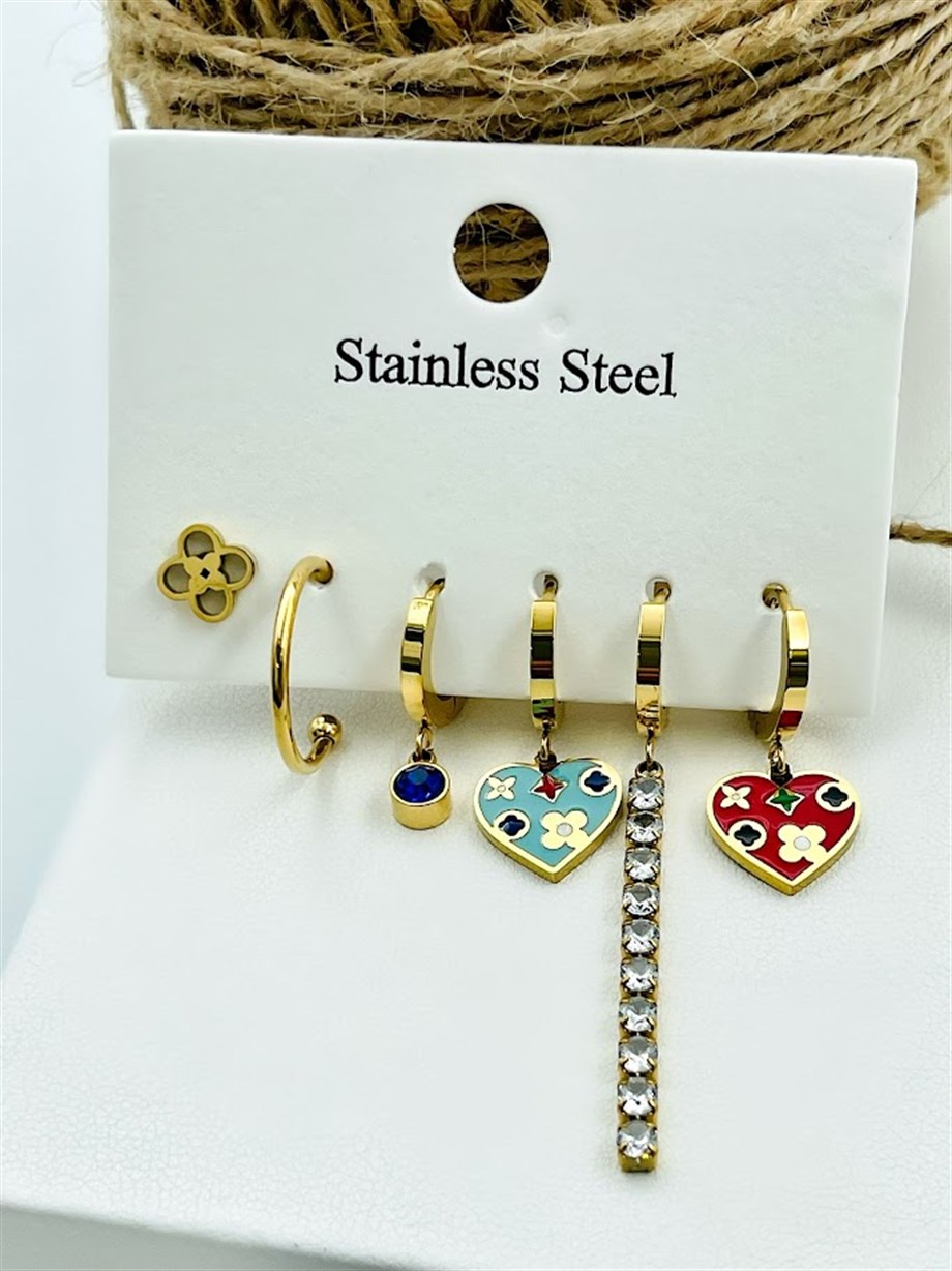 ÇELİK ÇOKLU SET KÜPE