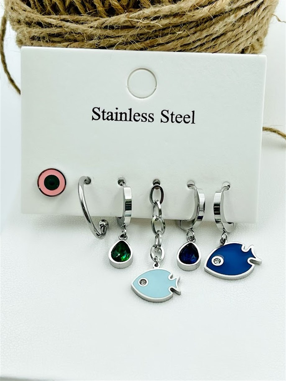 ÇELİK ÇOKLU SET KÜPE