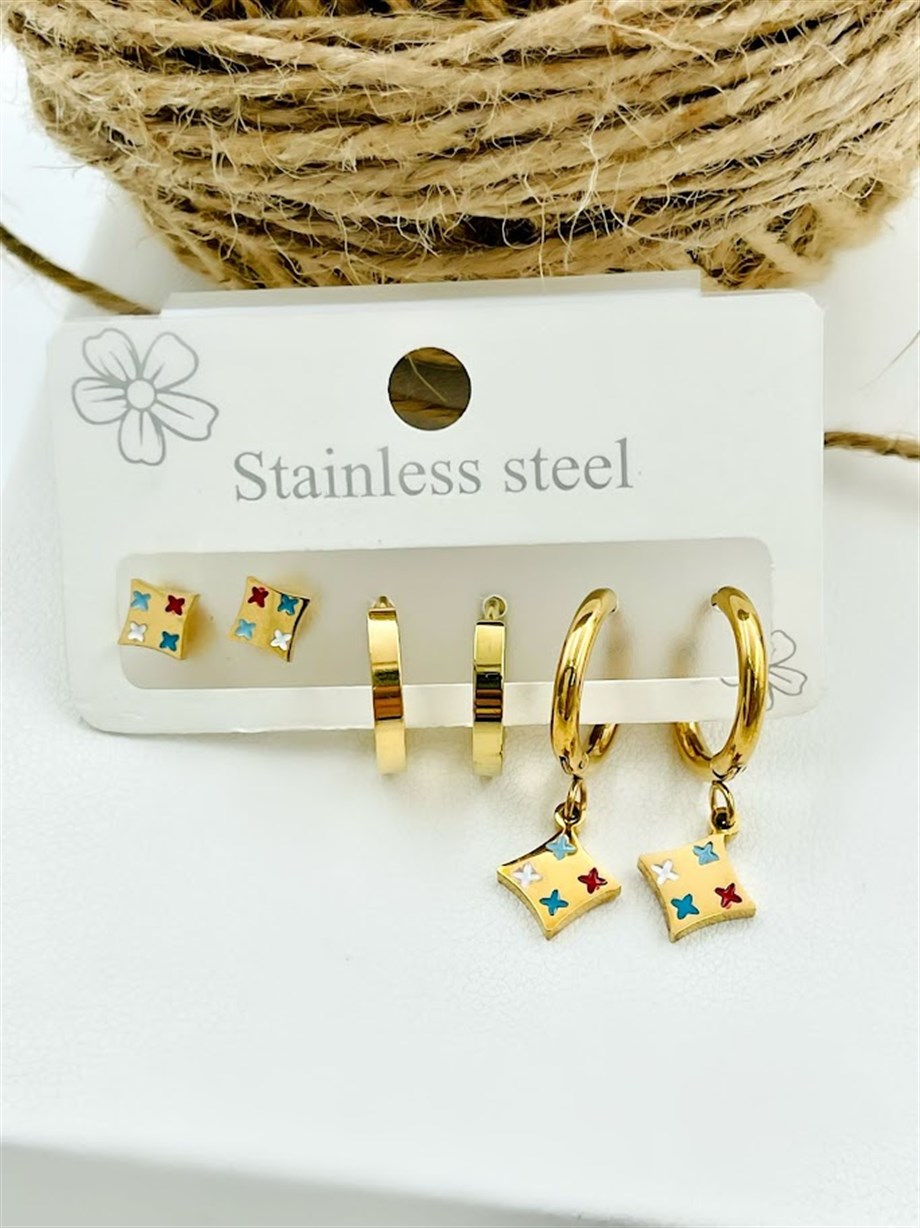 ÇELİK ÇOKLU SET KÜPE